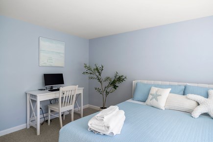 Yarmouth Cape Cod vacation rental - Bedroom #1: King bed with work station