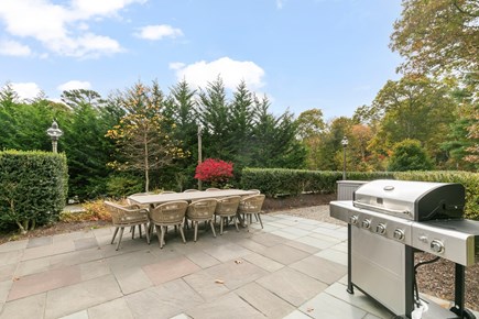 West Falmouth Cape Cod vacation rental - BBQ and enjoy at a 10-seat table.