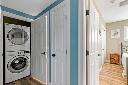 Wellfleet, Chipman`s Cove Lookout Cape Cod vacation rental - In-home laundry with stacked washer and dryer,