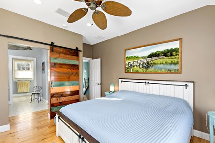 Wellfleet, Chipman`s Cove Lookout Cape Cod vacation rental - Light-filled king suite with ensuite bathroom