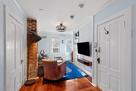 Provincetown Cape Cod vacation rental - Living room includes wall-mounted smart TV with streaming options