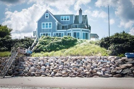 Dennis Cape Cod vacation rental - On a gentle knoll with private stairs