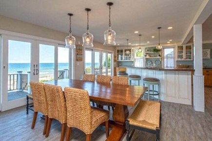 Dennis Cape Cod vacation rental - Great kitchen with dining table and huge island seating