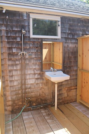 Eastham, Sunken Meadow - 3910 Cape Cod vacation rental - Outdoor Shower with sink