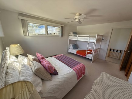 Brewster Cape Cod vacation rental - Bedroom on Main Floor with bunk beds and Full Size Bed