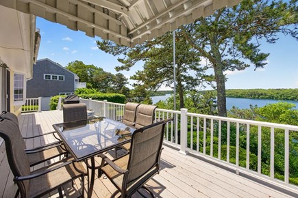 Brewster Cape Cod vacation rental - Deck with Dining Table, and Grill off of the Main Floor