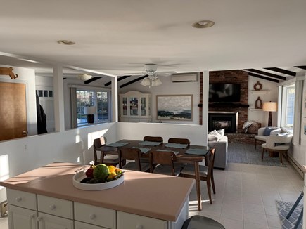 Brewster Cape Cod vacation rental - Open Kitchen, Dining and Living Area on Main Floor