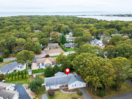 Falmouth, Great Harbors Cape Cod vacation rental - Arial view
