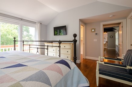 New Seabury, Popponesset Island Cape Cod vacation rental - Julliet balcony overlooking water and large yard. Walk in closet