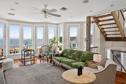 Provincetown Cape Cod vacation rental - Living area overlooking the bay