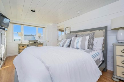 South Yarmouth Cape Cod vacation rental - Main bedroom with ocean views and queen bed
