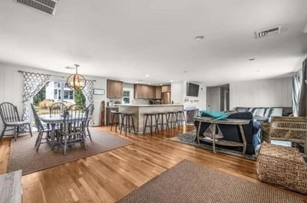 Falmouth, Historic Lower Acapesket area  Cape Cod vacation rental - Open and airy living and dining space