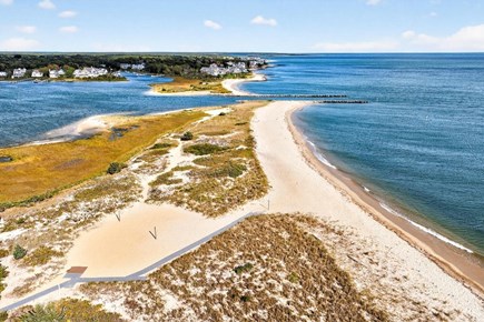Falmouth, Historic Lower Acapesket area  Cape Cod vacation rental - Wide and deep Acapesket private beach w/ volleyball - 4 min walk