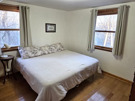 West Brewster Cape Cod vacation rental - King bedroom with views of the private back yard