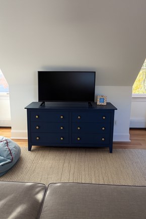 Falmouth Cape Cod vacation rental - TV and gaming console in bunkroom