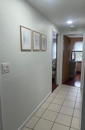 Dennisport Cape Cod vacation rental - Hallway leading to bedrooms and bathrooms
