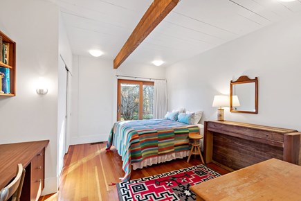 Wellfleet, Griffins Island Hideaway Cape Cod vacation rental - Cheerful bedroom with sliding doors to the outdoors