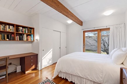 Wellfleet, Griffins Island Hideaway Cape Cod vacation rental - Cheerful bedroom with sliding doors to the outdoors
