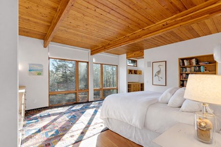 Wellfleet, Griffins Island Hideaway Cape Cod vacation rental - Large king bedroom, with plenty of natural light