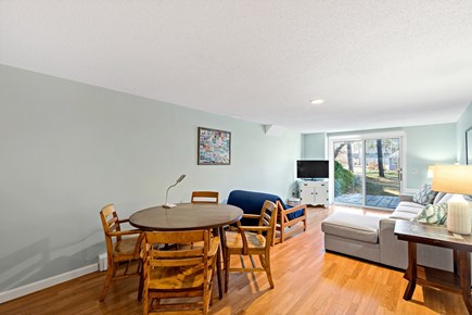 Eastham Getaway Cape Cod vacation rental - Lower-level lounge with patio slider for extra hang out space