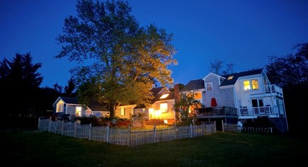 Truro, South Pamet Cape Cod vacation rental - Nighttime back yard