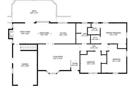 Yarmouth Port Cape Cod vacation rental - Floor Plan