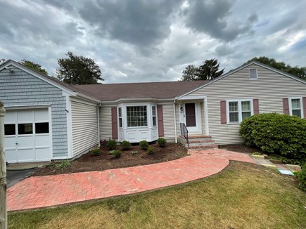Yarmouth Port Cape Cod vacation rental - Front of Home - New Walkway, Steps, and Path to Lower Level