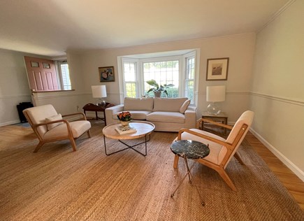 Yarmouth Port Cape Cod vacation rental - Living Room (Large, open space, leads into Kitchen, Smart TV)