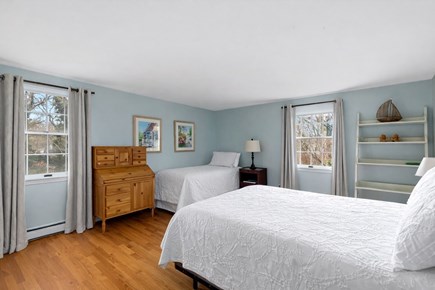 Centerville, Firefly Landing Cape Cod vacation rental - Family bedroom: larger bed plus twin for flexible sleep.
