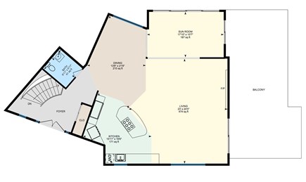 Eastham Cape Cod vacation rental - Main house ground level