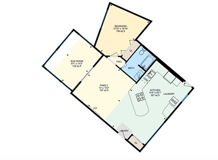 Eastham Cape Cod vacation rental - Guest apartment (attached to main house, separate entrance)