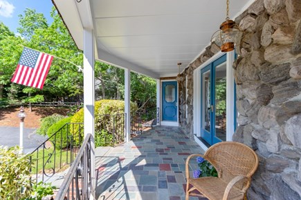Eastham Cape Cod vacation rental - Front door and far blue door; leading to guest apartment