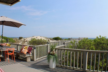 East Sandwich Cape Cod vacation rental - Deck over looks the dunes