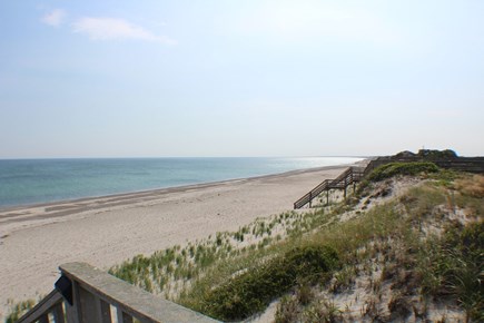 East Sandwich Cape Cod vacation rental - South view of private beach