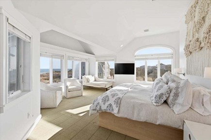East Sandwich Cape Cod vacation rental - Primary Bedroom on the third level with a King Bed and views