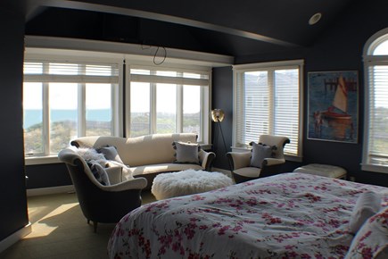 East Sandwich Cape Cod vacation rental - The view from the master bedroom on the 3rd floor with a king bed