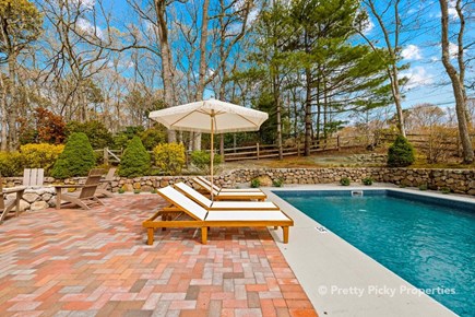 Barnstable Cape Cod vacation rental - Lounging by the pool