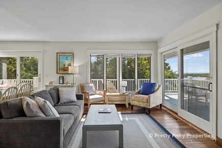 South Chatham Cape Cod vacation rental - Livingroom with amazing views