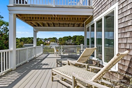 South Chatham Cape Cod vacation rental - Spacious deck connected to kitchen