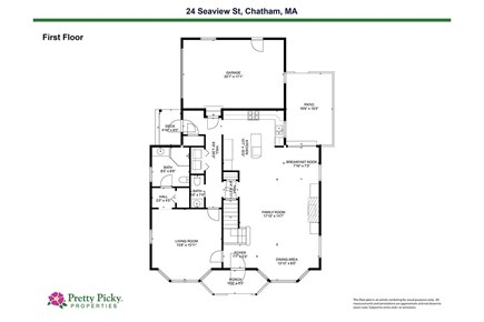 Chatham Cape Cod vacation rental - 1st floor - Floor Plan