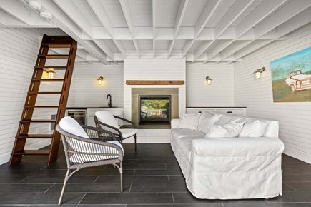 West Barnstable Cape Cod vacation rental - Pool house with gas fireplace