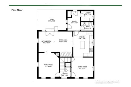 West Barnstable Cape Cod vacation rental - Main Level floor Plan