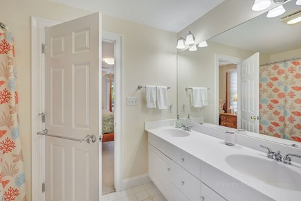 Brewster Cape Cod vacation rental - Upstairs shared bath between both guest rooms.