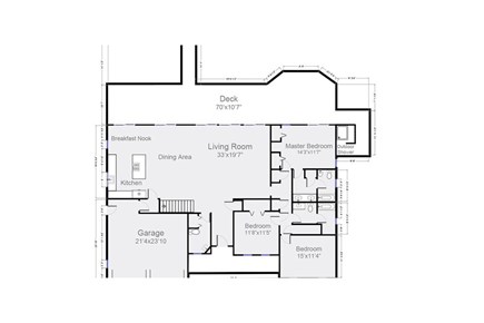 Brewster Cape Cod vacation rental - Floor Plan - Main Level