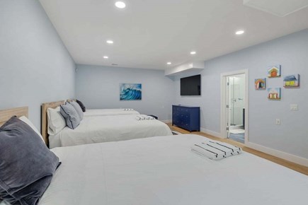 Orleans Cape Cod vacation rental - Lower Level bedroom with 3 Queen size beds