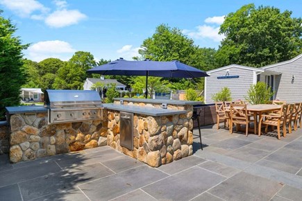 Orleans Cape Cod vacation rental - Grill and seating outside of main house