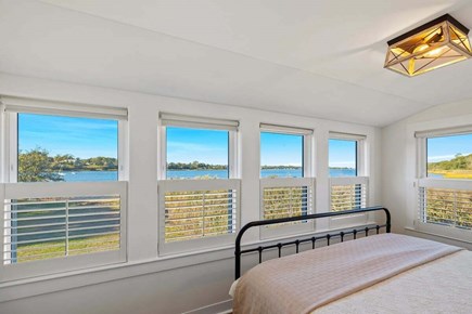 Orleans Cape Cod vacation rental - The primary Queen bedroom offers fantastic views of Town Cove