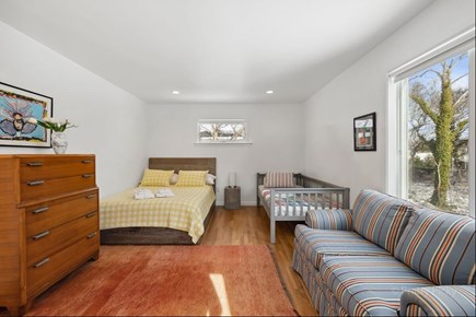 Eastham Cape Cod vacation rental - Guest bedroom with private en suite - Queen size bed and twin bed.