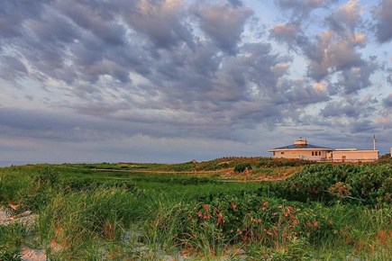 West Dennis Cape Cod vacation rental - Sunset over the round house
