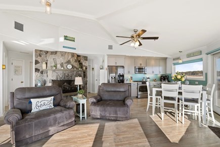 West Dennis Cape Cod vacation rental - Open Living, Dining, & Kitchen Area